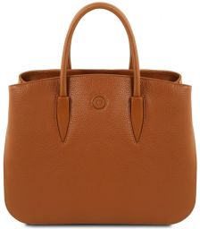 Γυναικεία Τσάντα Δερμάτινη Camelia TL141728 Κονιάκ Tuscany Leather