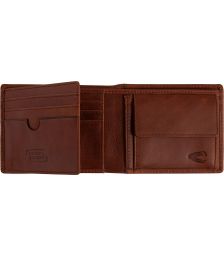 Ανδρικό Δερμάτινο Πορτοφόλι Πλάγιο Μικρό Camel Active Japan 276-701-22 Καφέ