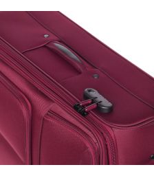 Βαλίτσα Μεγάλη με 4 Ρόδες και Επέκταση Diplomat ZC 6101-L Μπορντό