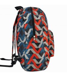 Τσάντα Πλάτης Πολυεστέρα Geometric 30x15x39cm Πολύχρωμο