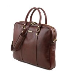 Γυναικεία Τσάντα Laptop 15.6" Δερμάτινη Prato TL141283 Καφέ Tuscany Leather