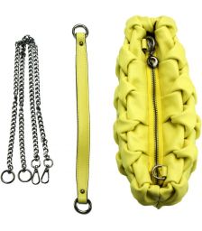 Δερμάτινη Τσάντα Χειρός Linda Firenze Leather 6000 Κίτρινο