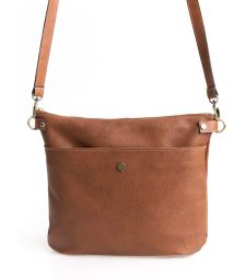 Τσάντα Ώμου Με Τσέπη Street Life Thiros 29-7010 Dark Tan Brown