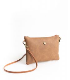 Τσάντα Χιαστί Bella Thiros 34-3105 Dark Tan Brown