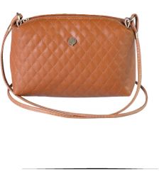 Καπιτονέ Χιαστί Τσαντάκι Glam Thiros 03-0031X Tan Brown