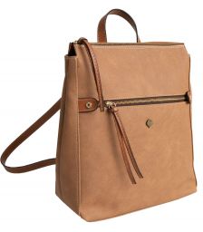 Σακίδιο Πόλης Bella Με Φερμουάρ Thiros 34-5053 Tan Brown