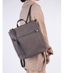 Σακίδιο Πόλης Bella Με Φερμουάρ Thiros 34-5053 Tan Brown