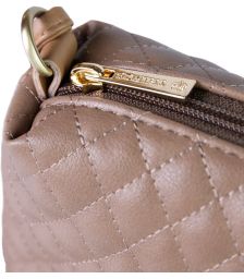 Καπιτονέ Χιαστί Τσαντάκι Glam Thiros 03-0031X Mocha