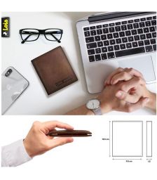 Πορτοφόλι Ανδρικό Δερμάτινο Lois 201406-01 Καφέ Σκούρο