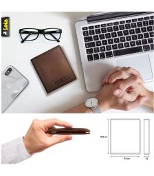 Πορτοφόλι Ανδρικό Δερμάτινο Lois 201406-02 Καφέ Ανοιχτό
