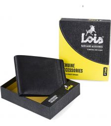 Πορτοφόλι Ανδρικό Δερμάτινο Lois 202687-01 Μαύρο
