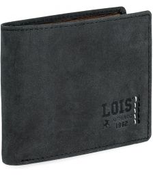 Πορτοφόλι Ανδρικό Δερμάτινο Lois Μαύρο 202812-01