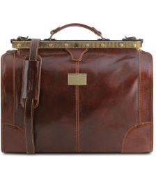Ιατρική Τσάντα Δερμάτινη Madrid Small Tuscany Leather TL1023 Καφέ
