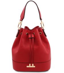 Γυναικεία Τσάντα Δερμάτινη Tuscany Leather TL142146 Κόκκινο lipstick