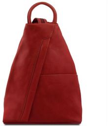 Γυναικείο Τσαντάκι Δερμάτινο Shanghai Tuscany Leather TL140963 Κόκκινο