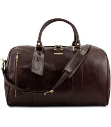 Σάκος Ταξιδίου Δερμάτινος TL Voyager L Tuscany Leather TL141794 Καφέ σκούρο