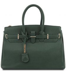 Γυναικεία Τσάντα Δερμάτινη Tuscany Leather TL141529 Κυπαρισσί