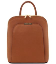 Τσάντα Πλάτης Δερμάτινη TL Bag Tuscany Leather TL141631 Κονιάκ