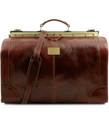 Ιατρική Τσάντα Δερμάτινη Madrid Large Tuscany Leather TL1022 Καφέ