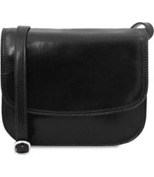 Γυναικεία Τσάντα Δερμάτινη Greta Tuscany Leather TL141958 Μαύρο