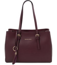 Γυναικεία Τσάντα Δερμάτινη Tuscany Leather TL142037 Μπορντώ