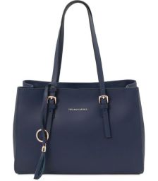 Γυναικεία Τσάντα Δερμάτινη Tuscany Leather TL142037 Μπλε σκούρο
