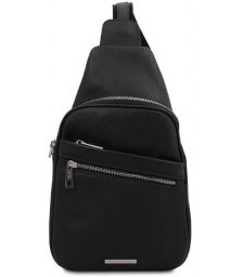 Ανδρικό Τσαντάκι Δερμάτινο Albert Tuscany Leather TL142022 Μαύρο