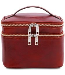 Τσαντάκι Καλλυντικών Δερμάτινο Eliot Tuscany Leather TL142045 Κόκκινο