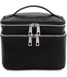 Τσαντάκι Καλλυντικών Δερμάτινο Eliot Tuscany Leather TL142045 Μαύρο