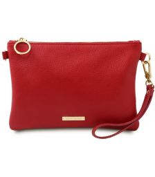 Γυναικείο Τσαντάκι Δερμάτινο Tuscany Leather TL142029 Κόκκινο lipstick