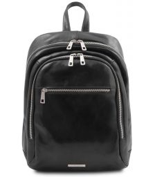 Τσάντα Πλάτης Δερμάτινη Perth Tuscany Leather TL142049 Μαύρο