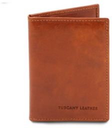 Δερμάτινη θήκη για Επαγγελματικές / Πιστωτικές κάρτες Tuscany Leather TL142063 Μελί