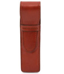 Δερμάτινη θήκη μονή για στυλό / πένα Tuscany Leather TL142131 Μελί