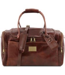 Σάκος ταξιδίου δερμάτινος Voyager Medium Size Tuscany Leather TL142141 Καφέ