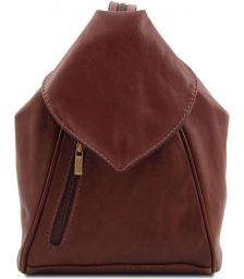 Γυναικεία Τσάντα Δερμάτινη Delhi Tuscany Leather TL140962 Καφέ