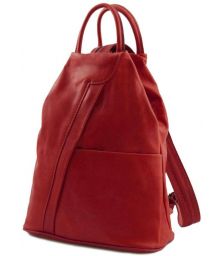 Γυναικείο Τσαντάκι Δερμάτινο Shanghai Tuscany Leather TL140963 Κόκκινο