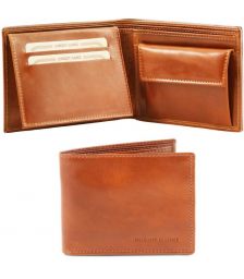 Ανδρικό Δερμάτινο Πορτοφόλι Tuscany Leather TL140763 Μελί