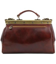 Ιατρική Τσάντα Δερμάτινη Mona Lisa Tuscany Leather TL10034 Καφέ