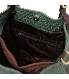 Γυναικεία τσάντα δερμάτινη Tuscany Leather TL141573 Κυπαρισσί