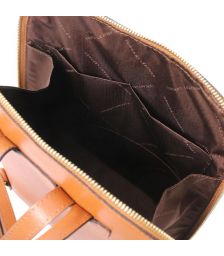 Τσάντα Πλάτης Δερμάτινη TL Bag Tuscany Leather TL141631 Κονιάκ