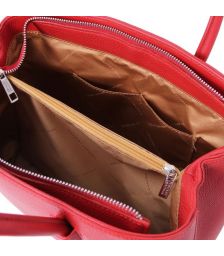 Γυναικεία Τσάντα Δερμάτινη Camelia Tuscany Leather TL141728 Κόκκινο lipstick