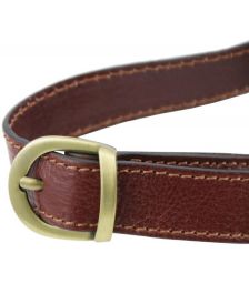 Ανδρικό Τσαντάκι Μέσης Δερμάτινο Tuscany Leather TL141797 Καφέ