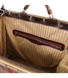 Ιατρική Τσάντα Δερμάτινη Madrid Large Tuscany Leather TL1022 Καφέ