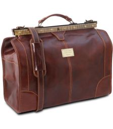 Ιατρική Τσάντα Δερμάτινη Madrid Small Tuscany Leather TL1023 Καφέ