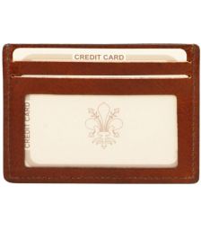 Δερμάτινη θήκη για Επαγγελματικές / Πιστωτικές κάρτες Tuscany Leather TL140805 Καφέ