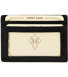 Δερμάτινη θήκη για Επαγγελματικές / Πιστωτικές κάρτες Tuscany Leather TL140805 Μαύρο