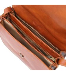 Γυναικεία Τσάντα Δερμάτινη Greta Tuscany Leather TL141958 Μελί