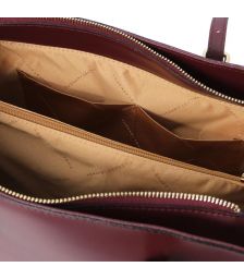 Γυναικεία Τσάντα Δερμάτινη Tuscany Leather TL142037 Μπορντώ