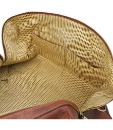 Σάκος Ταξιδίου Δερμάτινος Oslo Tuscany Leather TL141913 Καφέ