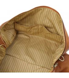 Σάκος Ταξιδίου Δερμάτινος Oslo Tuscany Leather TL141913 Φυσικό